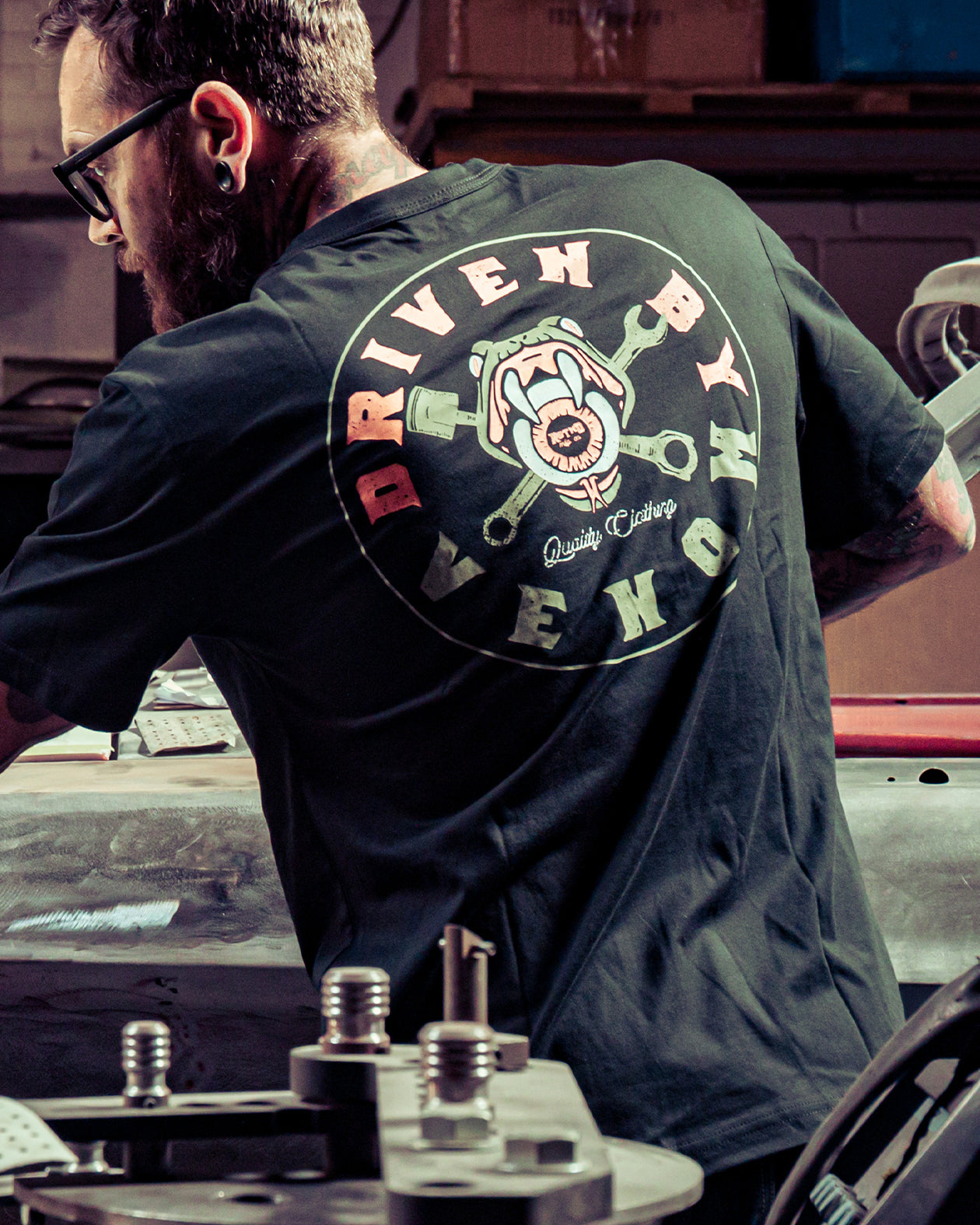 driven by venom app image for graphic tee