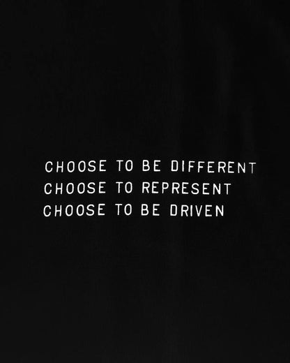 Motivational quote on a black background - The Tailgate Black automotive graphic tee by Greasy Hands Society