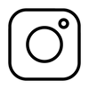 Black Instagram logo on a white background - follow us and earn 50 points