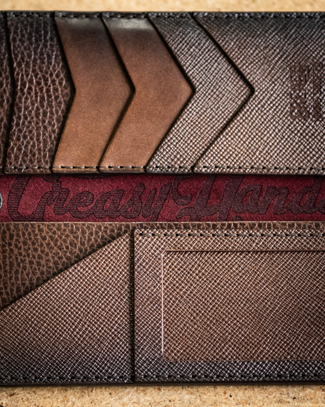 Vertical Leather Wallet