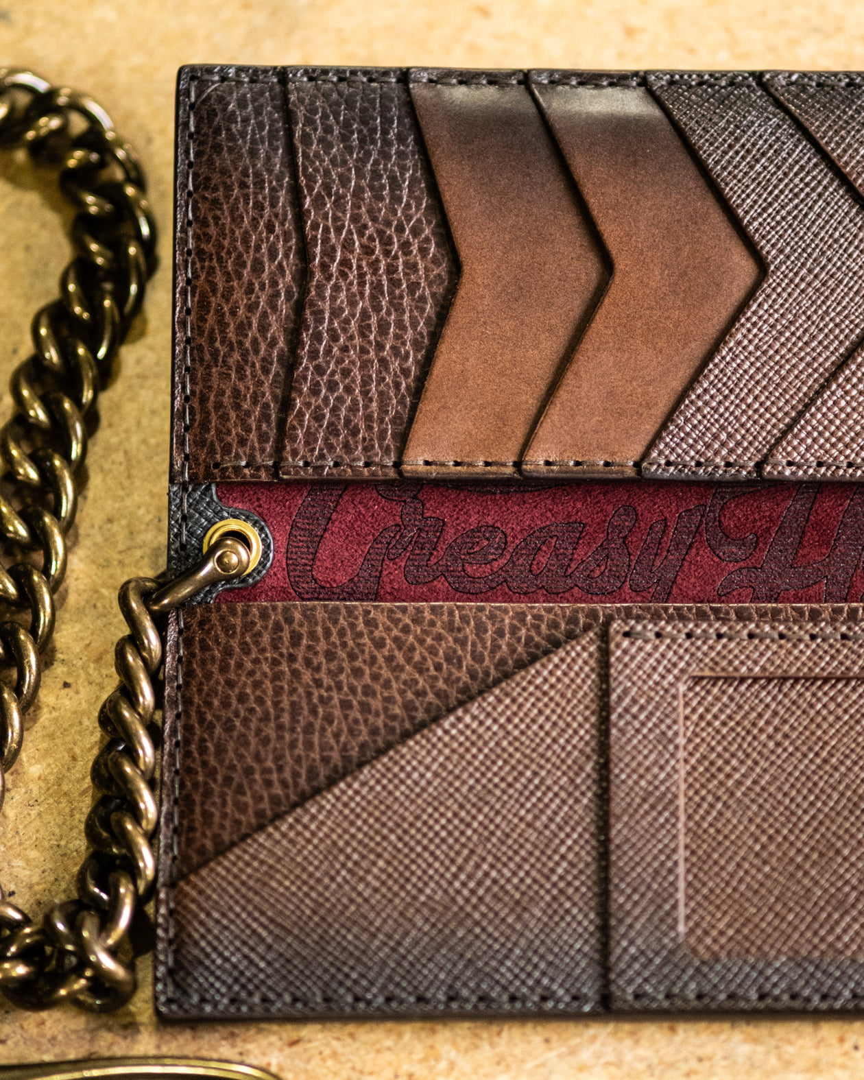 Vertical Leather Wallet