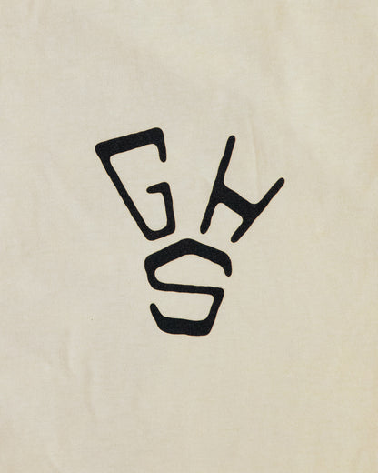 black GHS design for the destination crop top cream tee for women