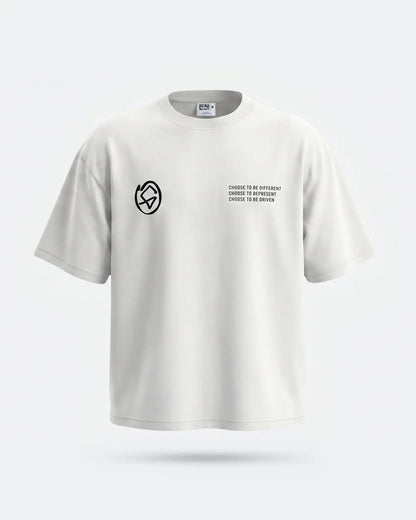 White t-shirt with black logo and text on a white background - Slam'd White Heavyweight graphic Tee by Greasy Hands Society
