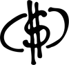 A black stylized dollar sign symbol enclosed in parentheses, shown on a plain white background.